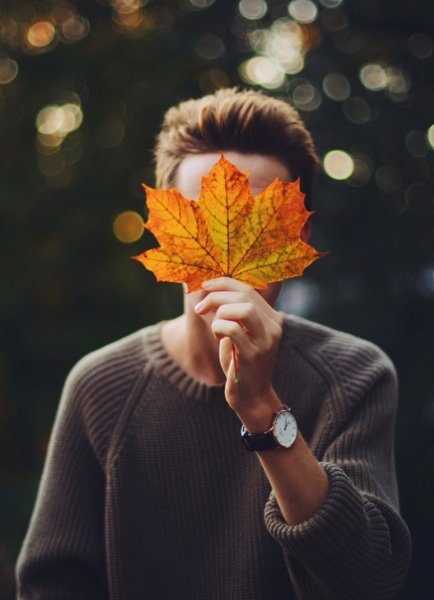 Мужчина осень