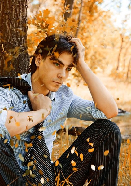 Осенняя фотосессия с парнем