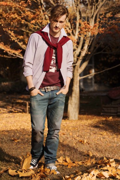 Мужчина осень