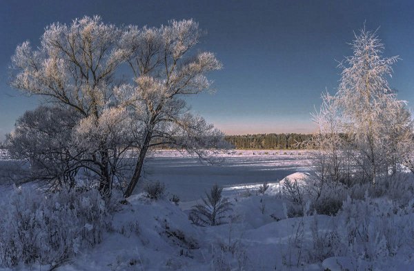 Конаково Волга зима