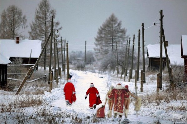 Новый год в деревне