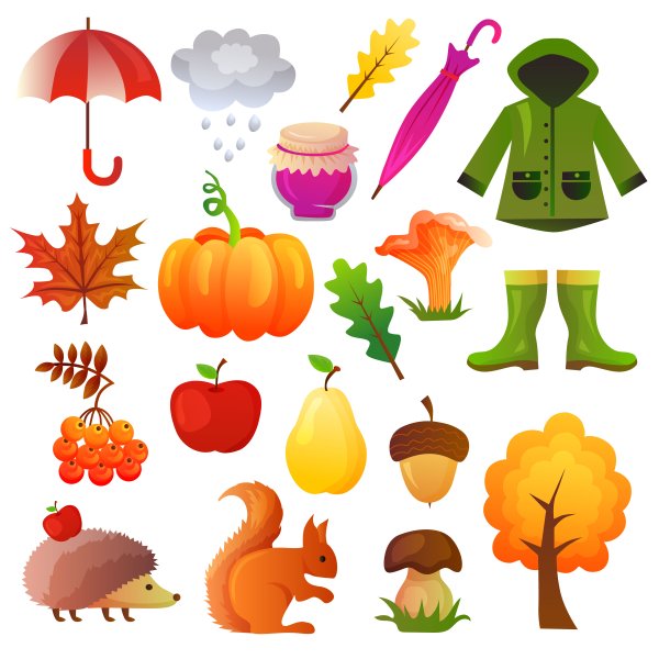 Атрибуты осени для детей