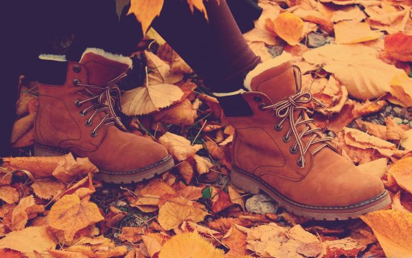 Ботинки осенняя фотосессия