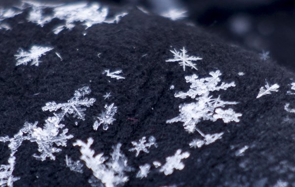Снежинки на одежде