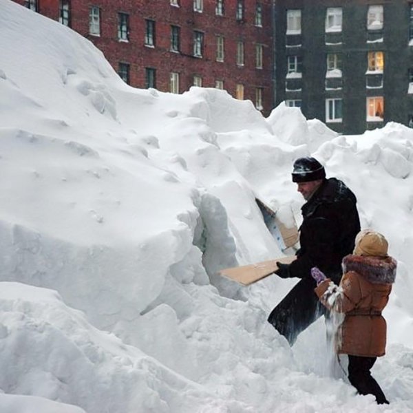 Норильск снег