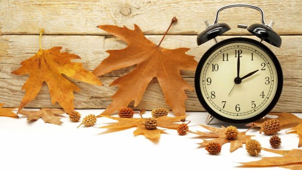 Часы осень