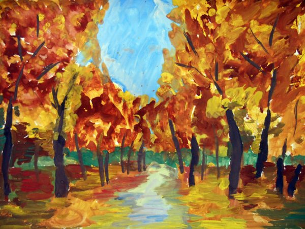 Рисование Золотая осень