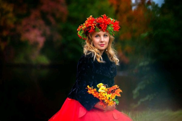 Девушка осень