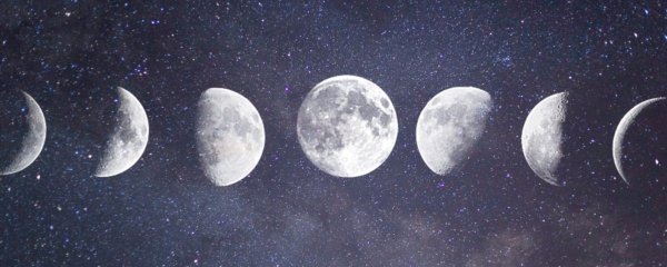 Растущая и стареющая Луна