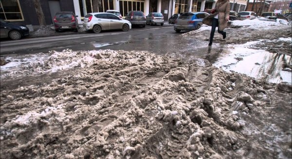 Грязь слякоть дороги Пермь