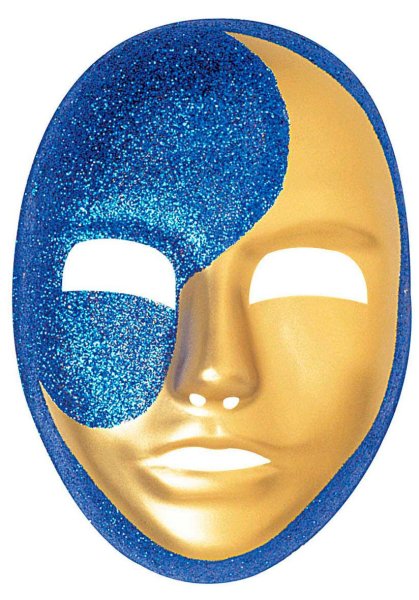 Золотисто-голубая маска