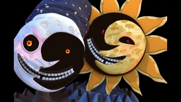 ФНАФ 9 солнце и Луна арт