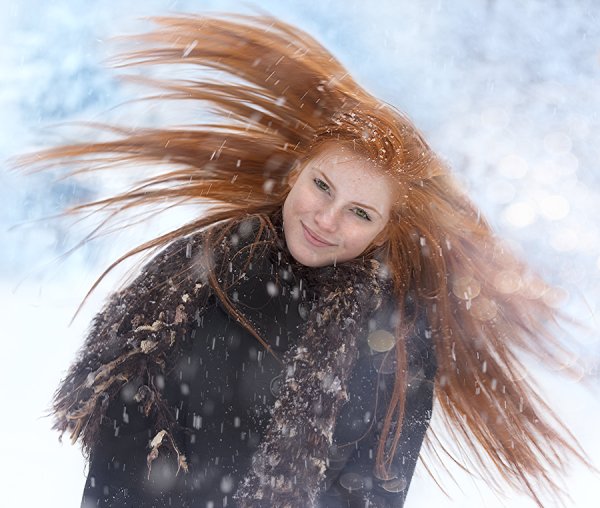 Волосы зимой
