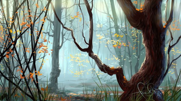 Сказочный осенний лес