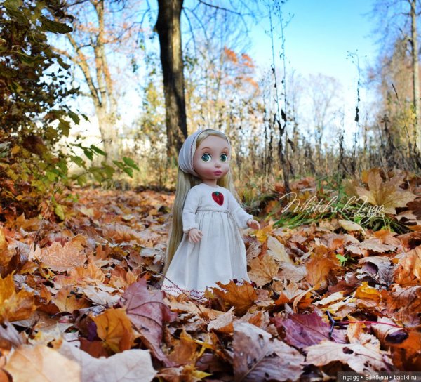 Куклы в осенним лесу