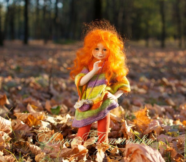 Авторская кукла осень