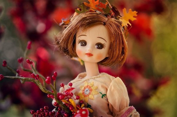 Девушка осень кукла