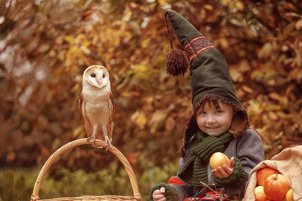 Осенние сказочные фотосессии для детей