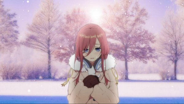 Аниме фон зима