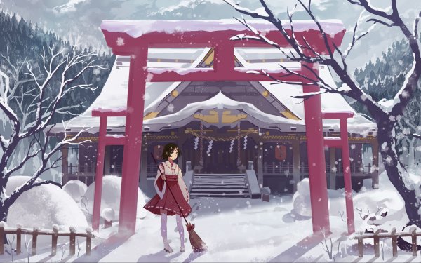 Синтоистский храм арт