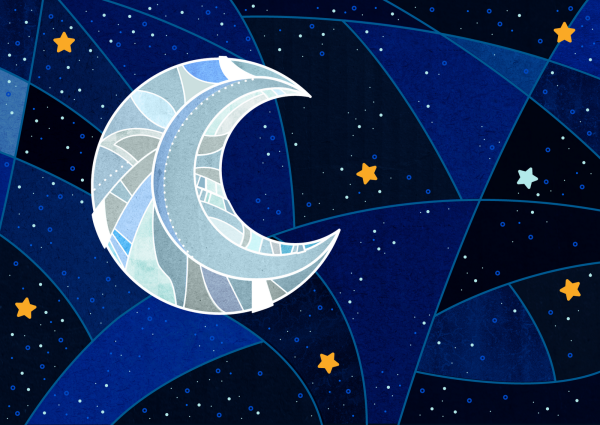 Луна рисовать