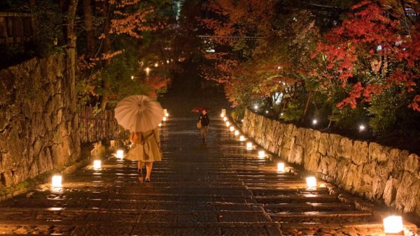 Осень парк ночь