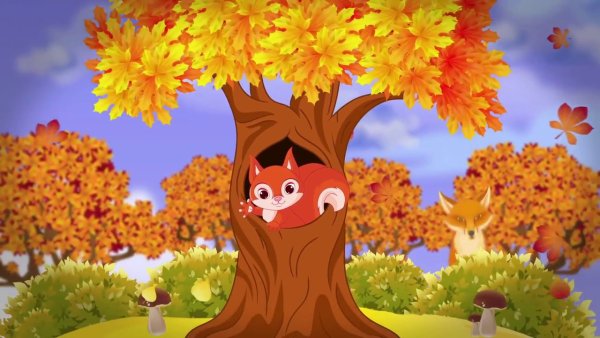 Осень мультяшка