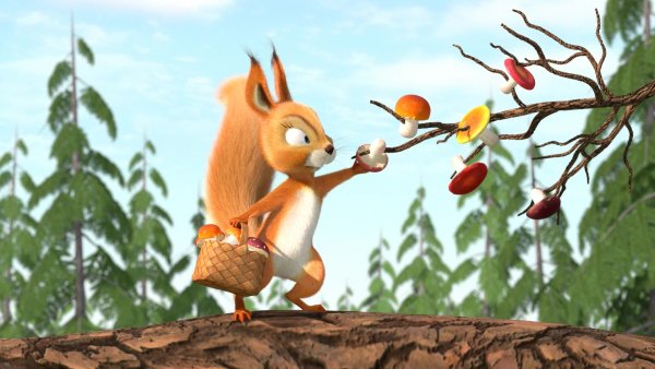 Маша и медведь белка