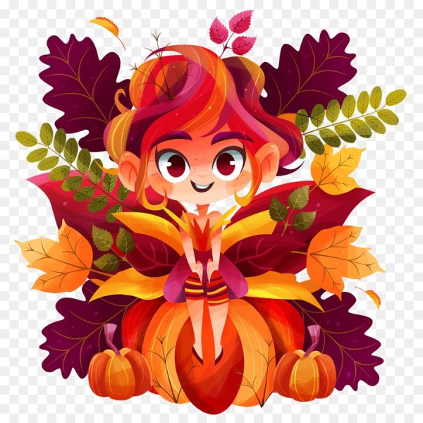 Девочка осень