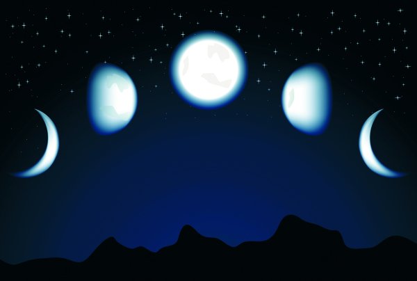 Сказочное изменение облика Луны