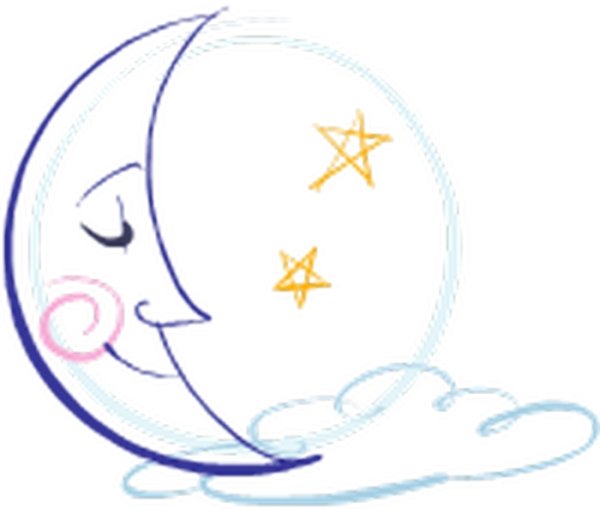 Изменение облика Луны сказочный рисунок