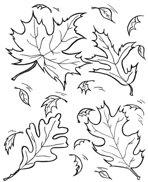 Осенние трафареты