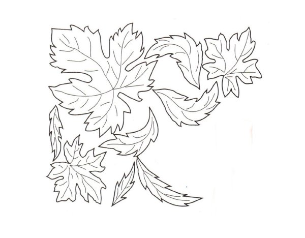 Осенняя раскраска