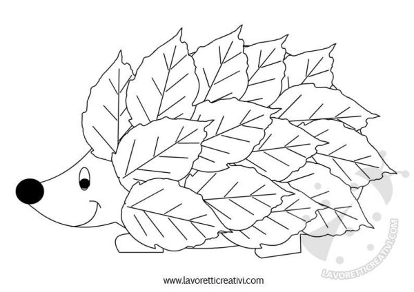 Листопад раскраска