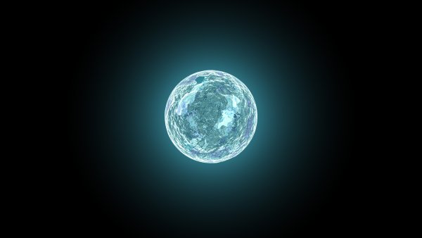 Планета на черном фоне