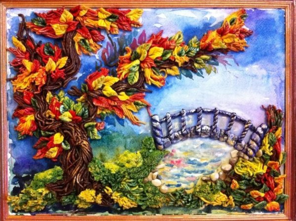 Пейзаж из соленого теста