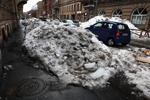 Загрязнение снега