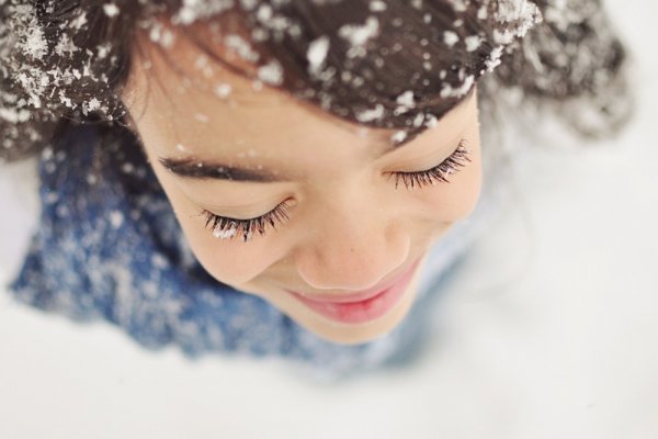 Снежинки на ресницах