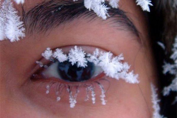 Снежинки на ресницах