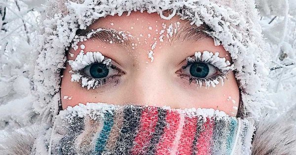 Танцы девушек на морозе в Якутии