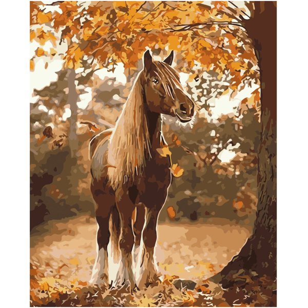 Лошадь осень