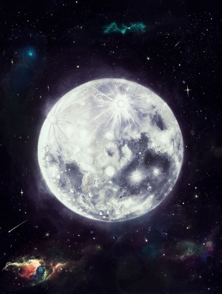 Луна в космосе