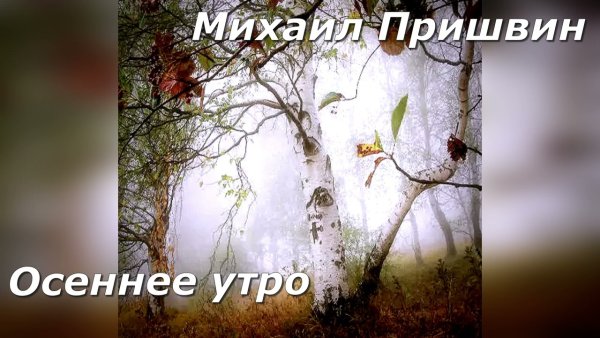 Осеннее утро пришвин 2 класс