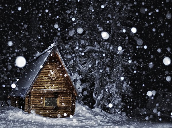 Зимняя Новогодняя избушка