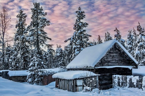Зима в деревне