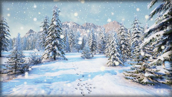 Сказочный зимний лес