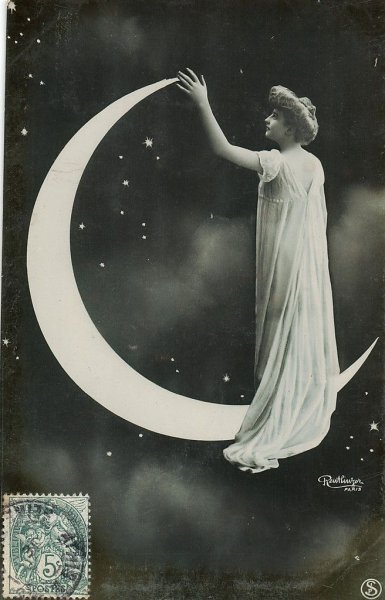 Старинное изображение Луны