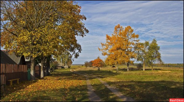 Деревня осенью