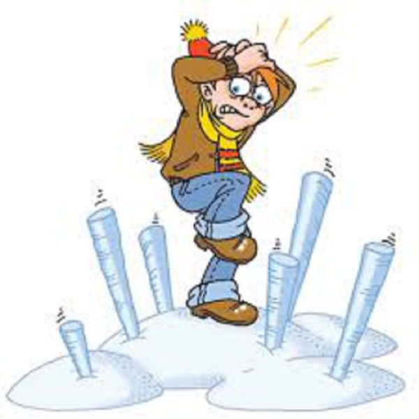 Сосульки зимой опасность