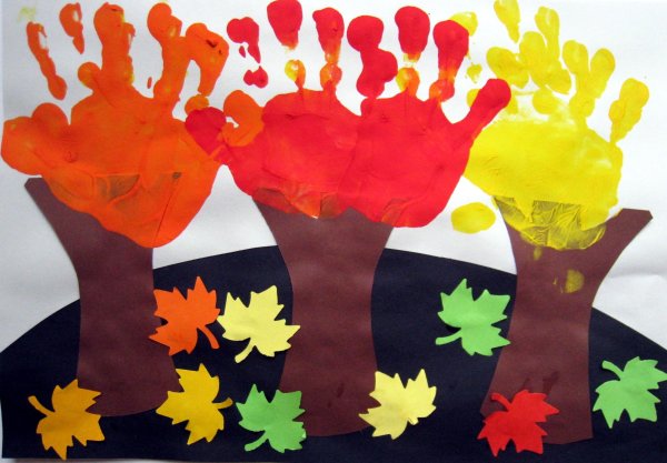 Осенние ладошки поделки